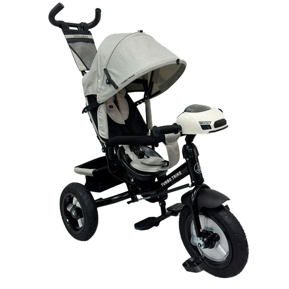 Детский трехколесный велосипед Turbotrike MT 1006-12 серый