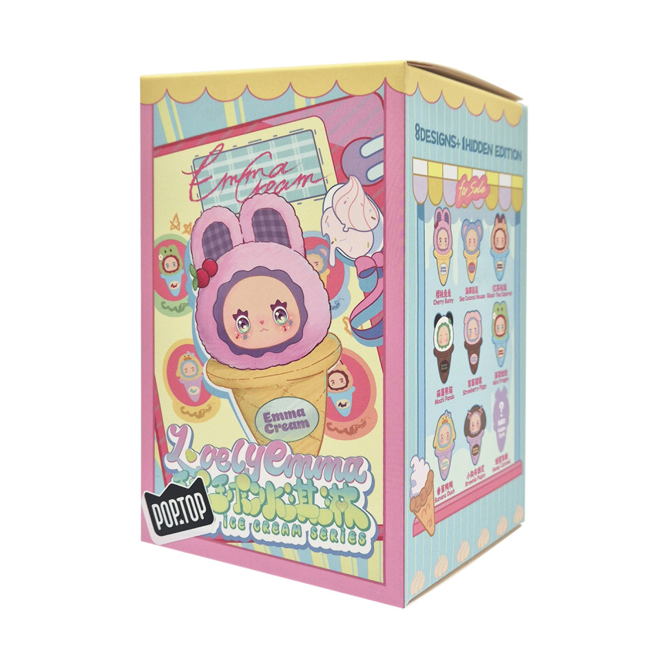 Колекційна м'яка іграшка з кільцем Морозивко Pop Top MJ-000095 Lucky Emma серії 