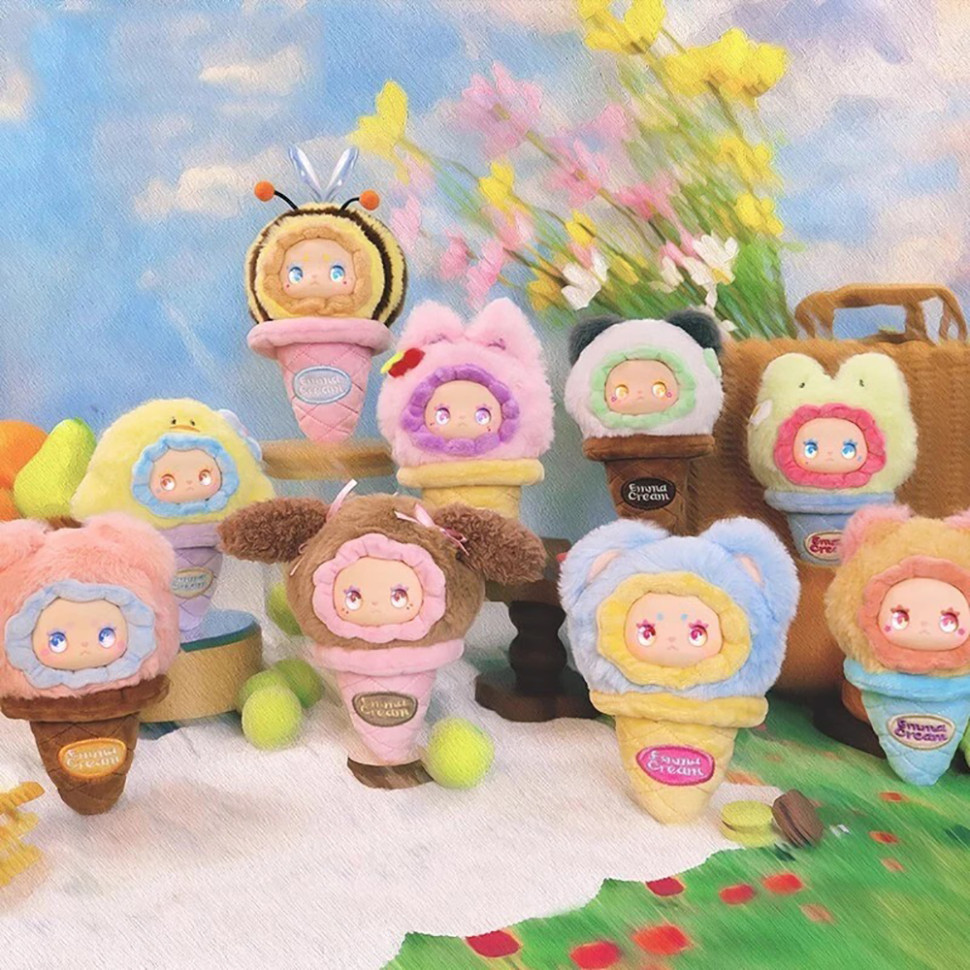 Колекційна м'яка іграшка з кільцем Морозивко Pop Top MJ-000095 Lucky Emma серії 