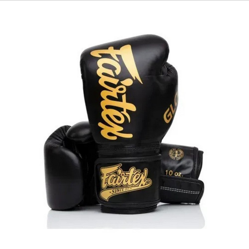 Боксерские перчатки BGVG1 Fairtex BGVG1_14oz_Black 14 унций (бинты в комплекте)