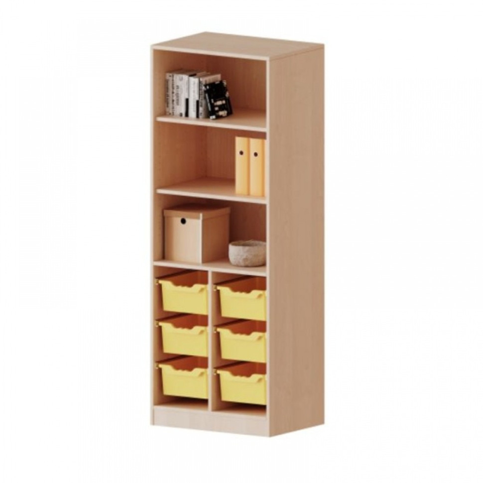 Шафа для навчальних матеріалів з пластиковими контейнерами TIA-SPORT sm-1505 розмір 70×190×45 см