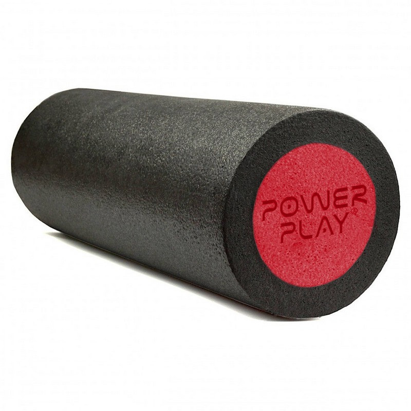 Масажний ролик (ролер) гладкий 4021 Fitness Roller PowerPlay PP_4021_BL/Red_(30*15)