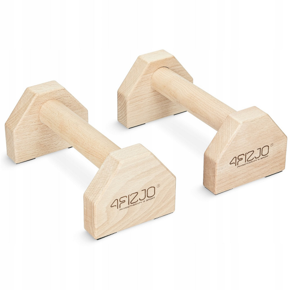 Упоры для отжиманий паралетсы 4FIZJO P-5905973407021 деревянные 25 см 