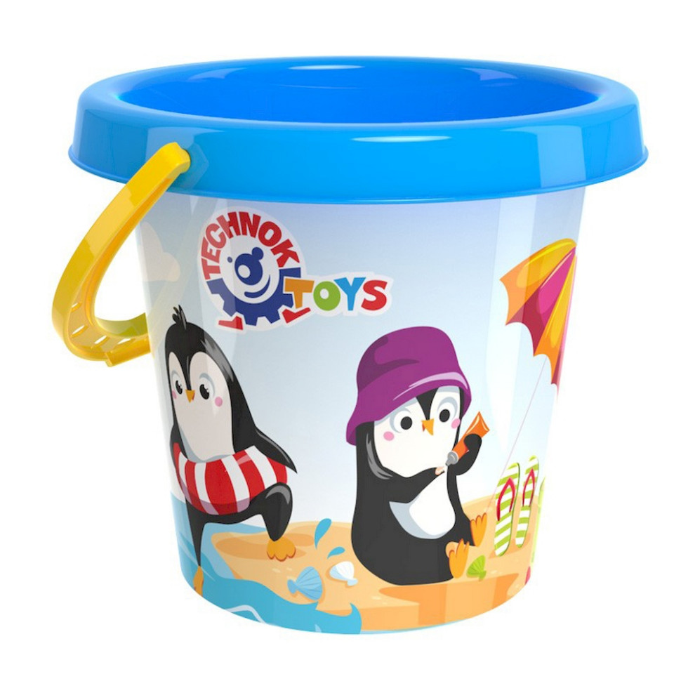 Дитяче відерце для піску та води №3 ТехноК 3145TXK(Blue) об'єм відерця 1,2 л