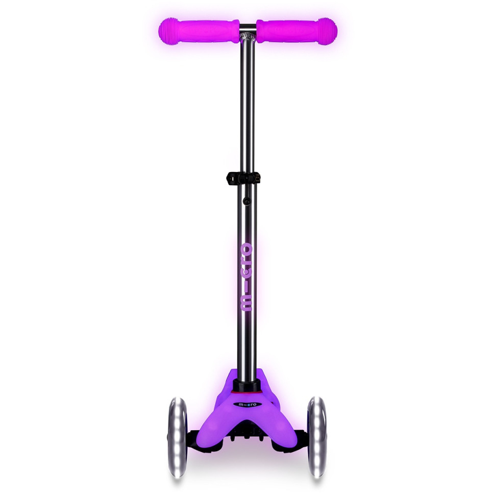 Дитячий трехколісний самокат Maxi Deluxe Glow LED Plus Micro MMD217 колеса з підсвіткою