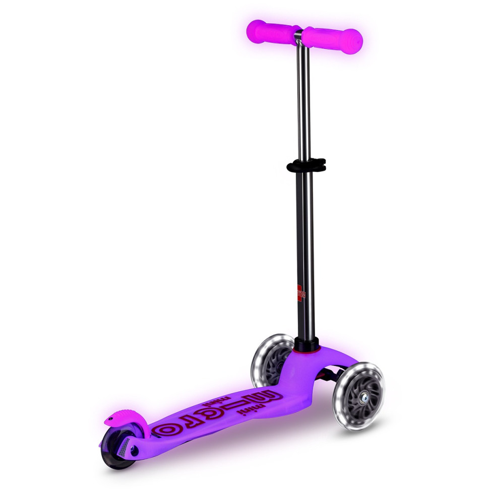Дитячий трехколісний самокат Maxi Deluxe Glow LED Plus Micro MMD217 колеса з підсвіткою