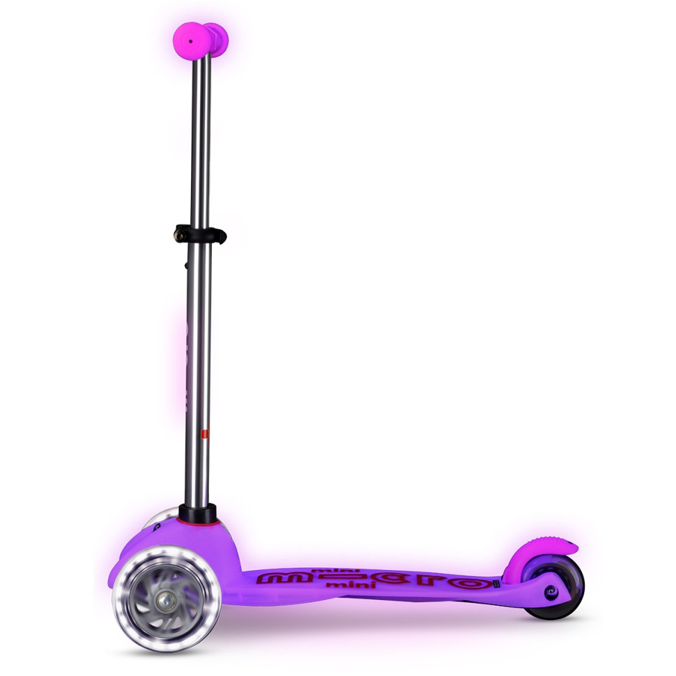 Дитячий трехколісний самокат Maxi Deluxe Glow LED Plus Micro MMD217 колеса з підсвіткою