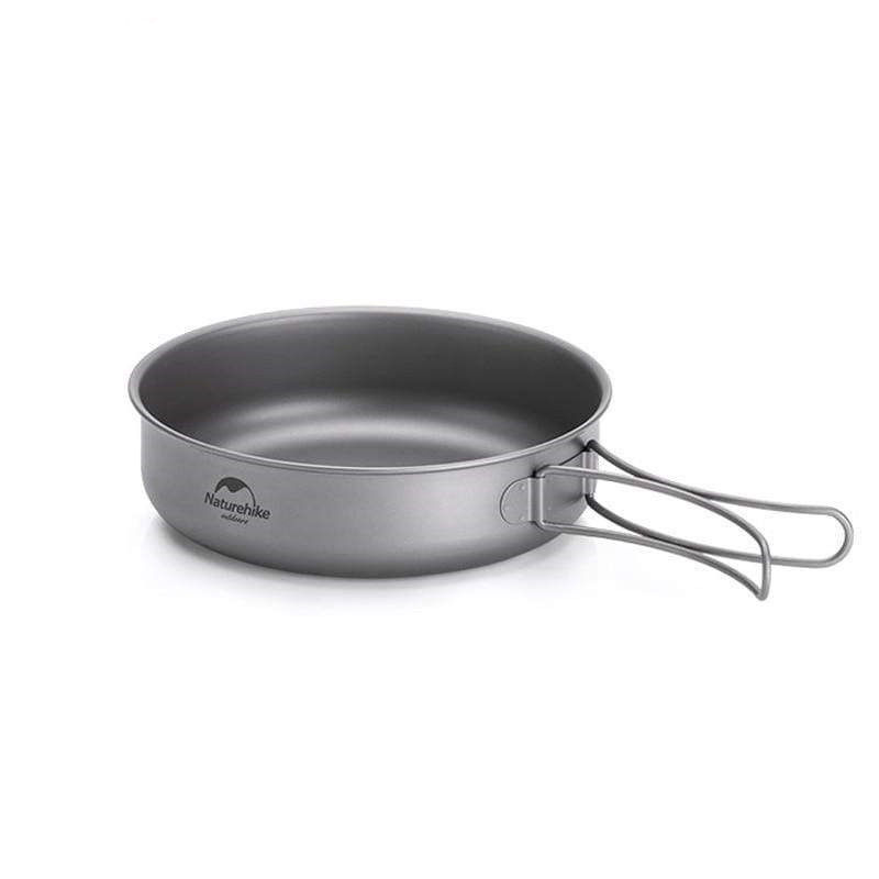 Сковородка титановая с раскладной ручкой NH18T010-A Naturehike 6927595733288, 17 см
