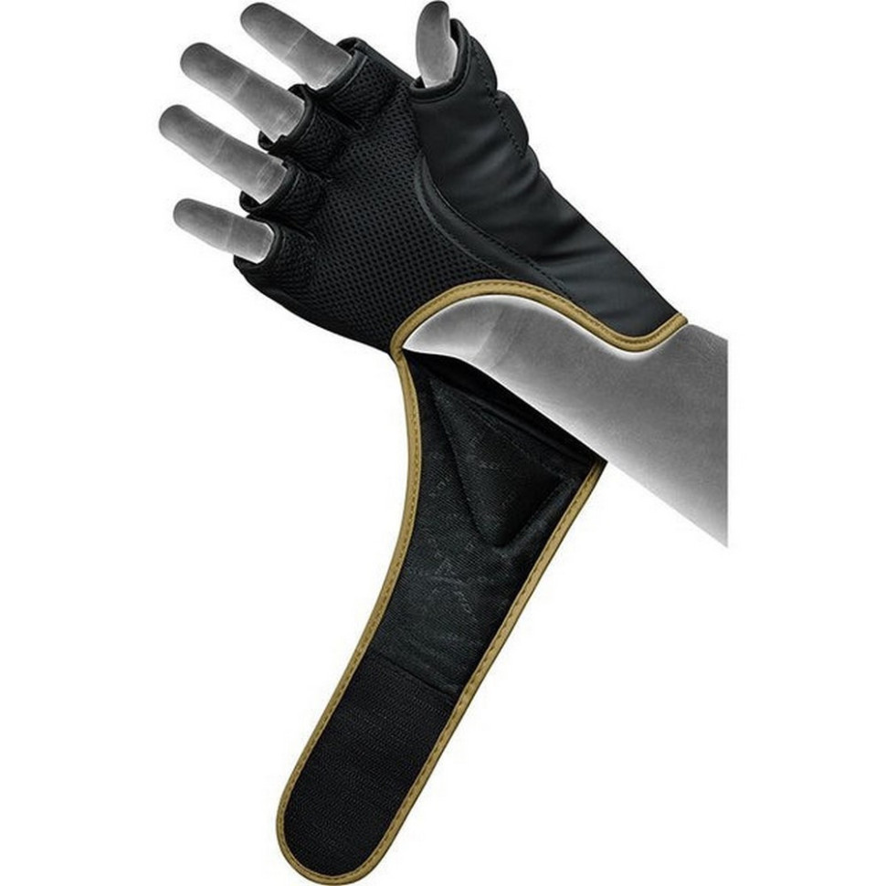 Рукавиці для ММА F6 KARA Matte RDX Inc Limited GGR-F6MGL-M, Golden, M (капа у комплекті)