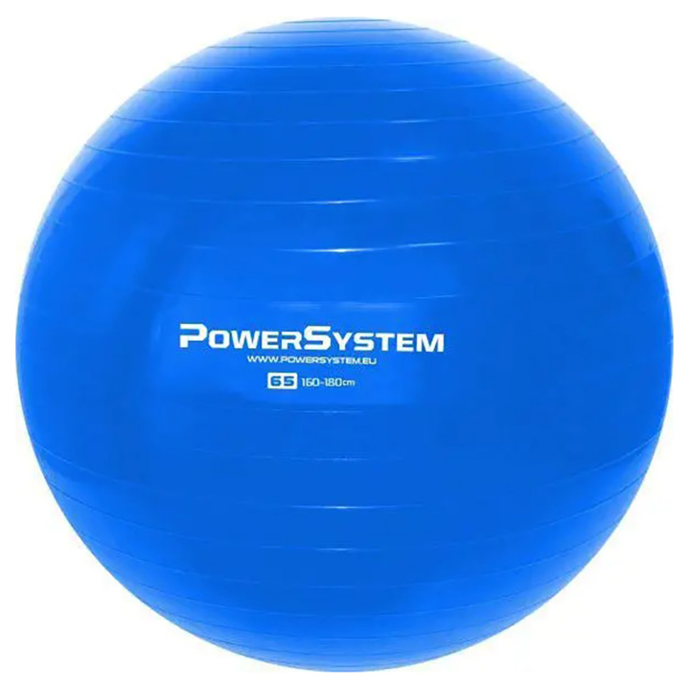 Мяч для фитнеса и гимнастики Power System PS-4012_65cm_Blue