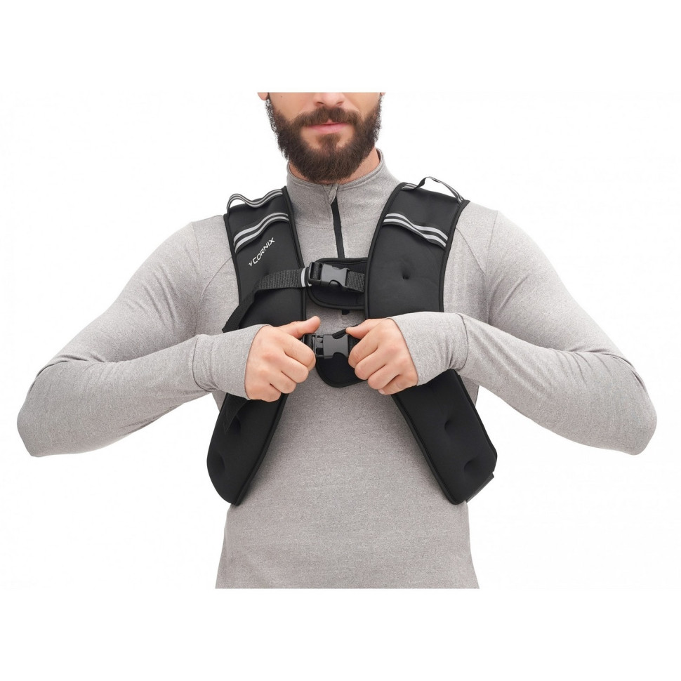 Жилет-утяжелитель для тренировок Weight Vest Cornix XR-0345 Black 10 кг