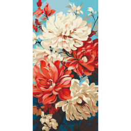 Картина по номерам "Георгины" Art Craft 13070-AC 40x80 см