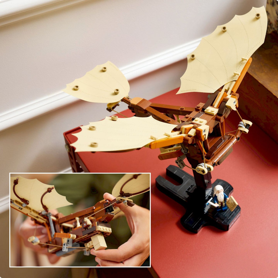 Конструктор LEGO Icons Летательный аппарат Леонардо да Винчи 10363, 493 детали