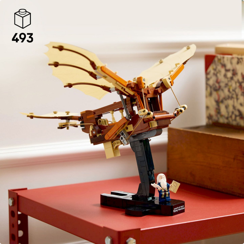 Конструктор LEGO Icons Летательный аппарат Леонардо да Винчи 10363, 493 детали