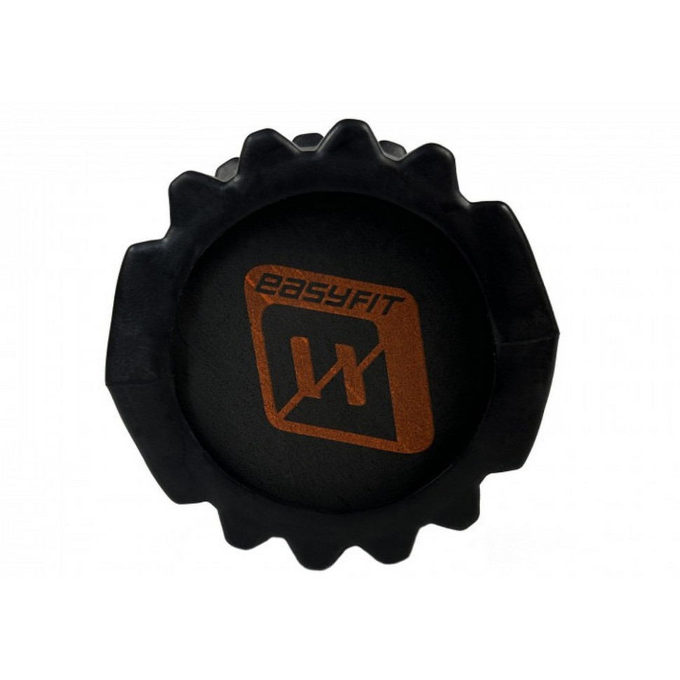 Массажный ролик Solid Roller v.1.1s EasyFit EF-2050-Bk 33 см, черный