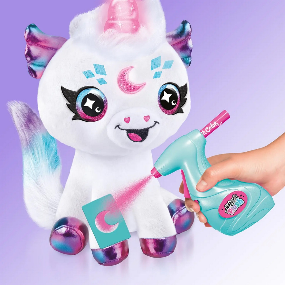 Набір для творчості DIY AIRBRUSH PLUSH Єдиноріг Космік CanalToys AIR028 с сяючим рогом