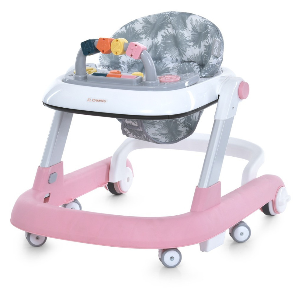Ходунки детские MULTIWAY El Camino ME 1163 Pink, с погремушкой