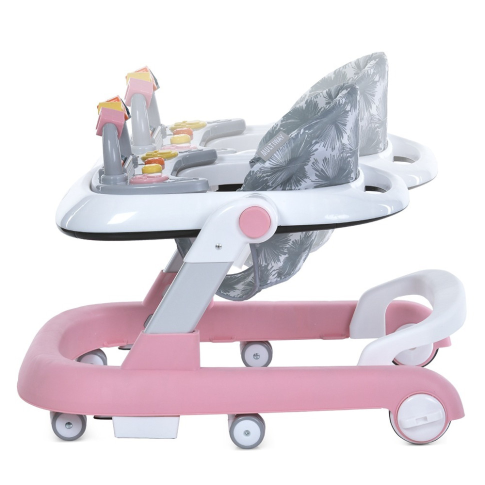 Ходунки детские MULTIWAY El Camino ME 1163 Pink, с погремушкой