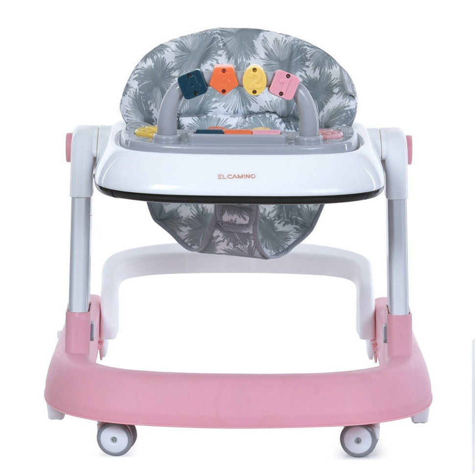 Ходунки детские MULTIWAY El Camino ME 1163 Pink, с погремушкой