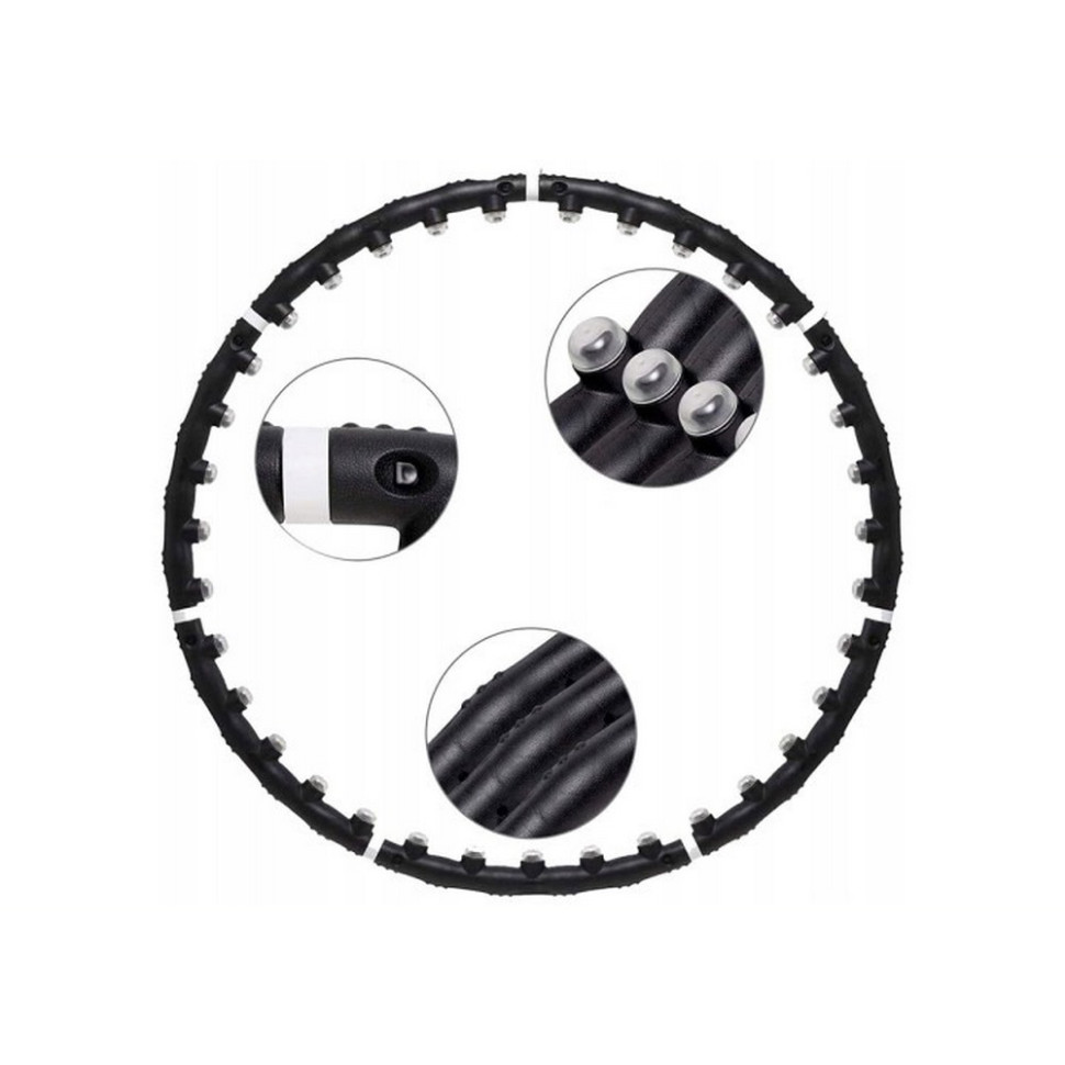 Хула хуп масажний Loadstone EasyFit EF-0252 чорний