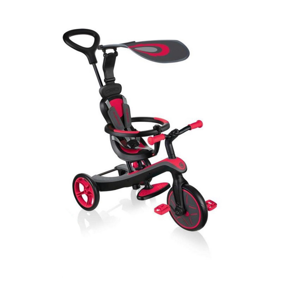Велосипед детский трехколесный 4в1 EXPLORER TRIKE GLOBBER 632-102-3 красный