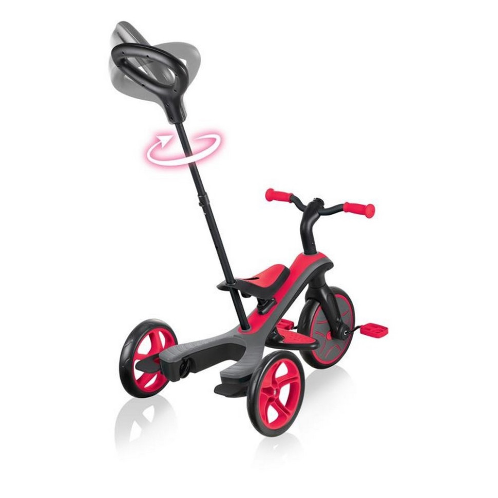 Велосипед детский трехколесный 4в1 EXPLORER TRIKE GLOBBER 632-102-3 красный