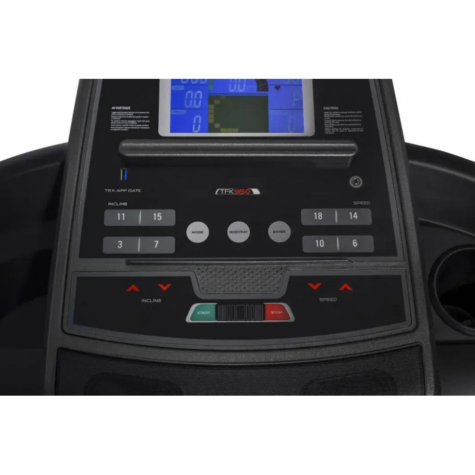 Тренажер бігова доріжка TFK 950 Everfit 931233 розмір 206х85,5х141 см
