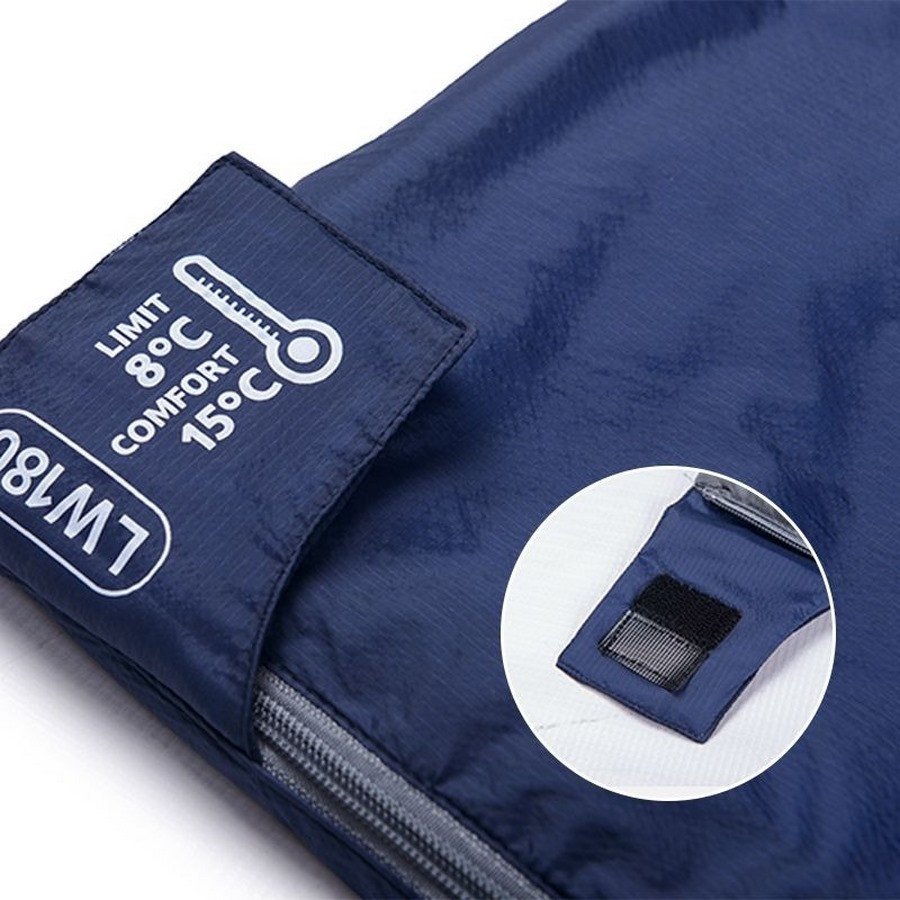 Сверхлегкий спальник LW180 NH21MSD04 Naturehike 6927595788172-L, левый, (15°C), p-p XL, темно-голубой