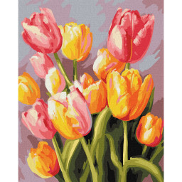 Картина по номерам "Весенний букет" Идейка KHO3268, 40х50 см