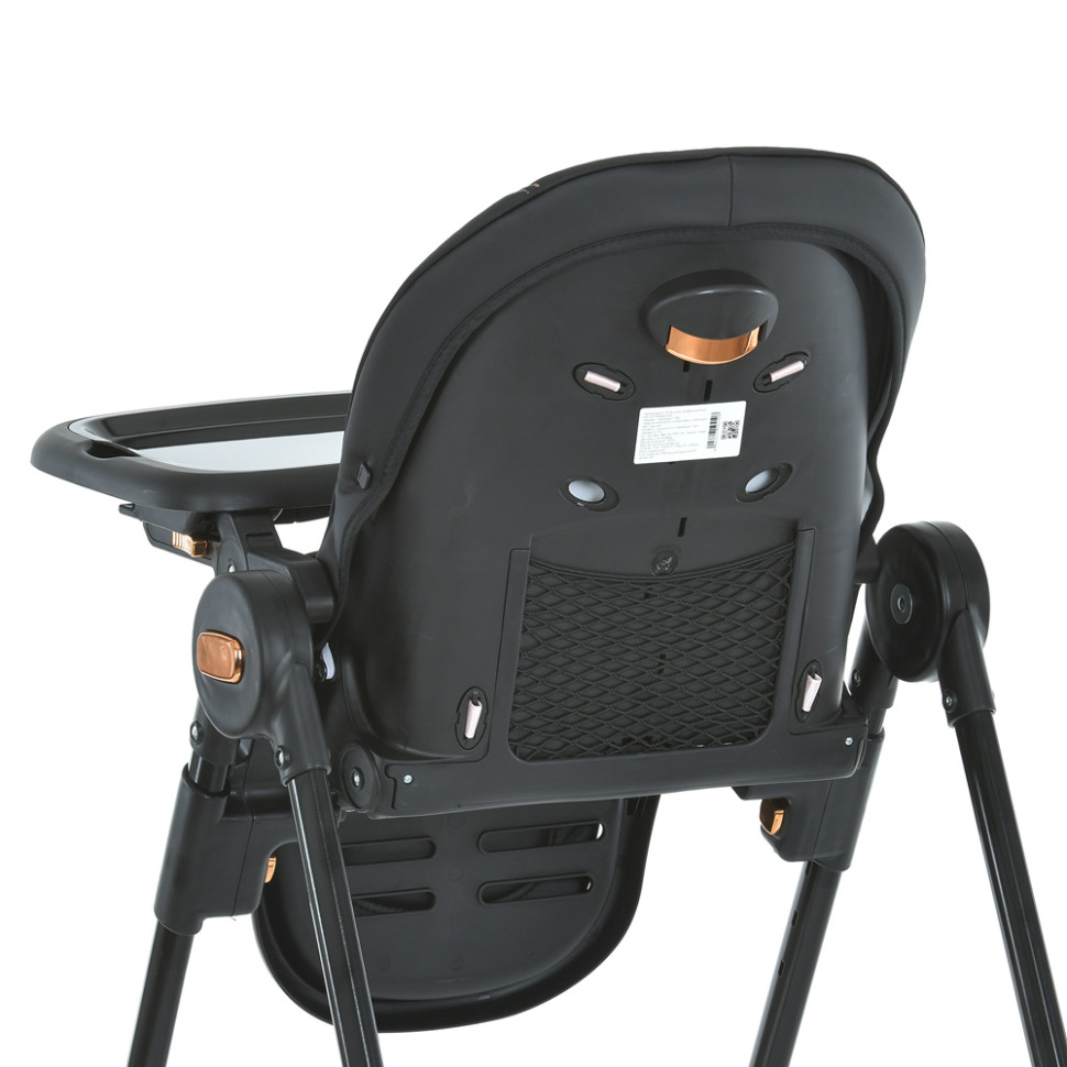 Стілець для годування EL CAMINO ME 1037-B CRYSTAL Black Gold до 15 кг