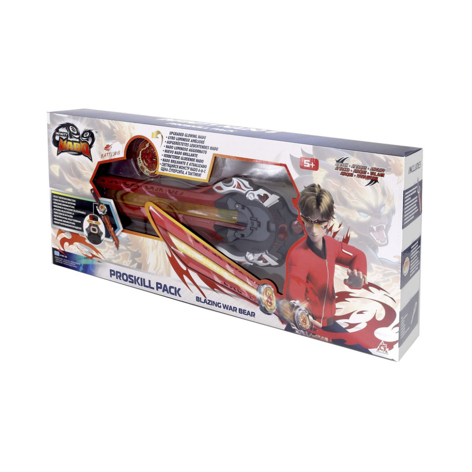 Ігровий набір із дзиґою VI Proskill Pack Палаючий Бойовий Ведмідь (Blazing War Bear) Infinity Nado EU654212