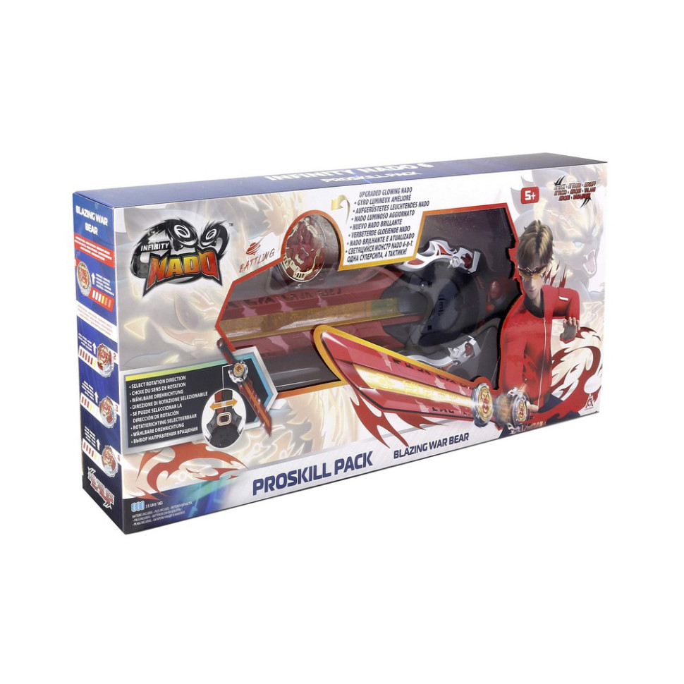 Ігровий набір із дзиґою VI Proskill Pack Палаючий Бойовий Ведмідь (Blazing War Bear) Infinity Nado EU654212