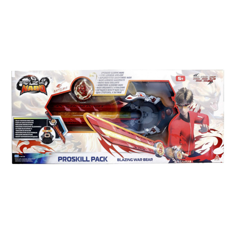 Ігровий набір із дзиґою VI Proskill Pack Палаючий Бойовий Ведмідь (Blazing War Bear) Infinity Nado EU654212