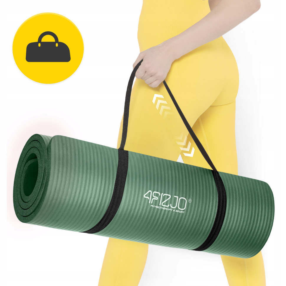 Килимок спортивний для йоги та фітнесу 4FIZJO P-5905973406680, 180 x 60 x 1 см