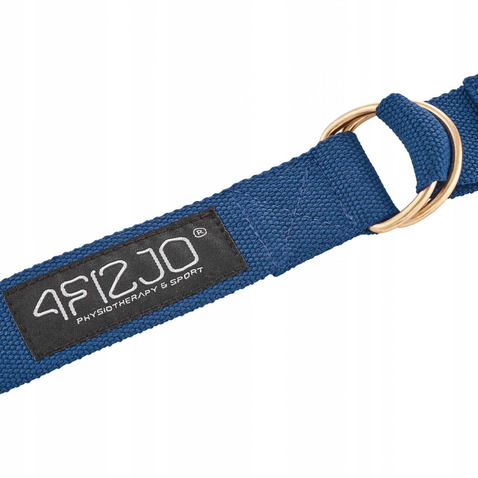 Ремінь для йоги 4FIZJO 4FJ0528 Blue 300 см