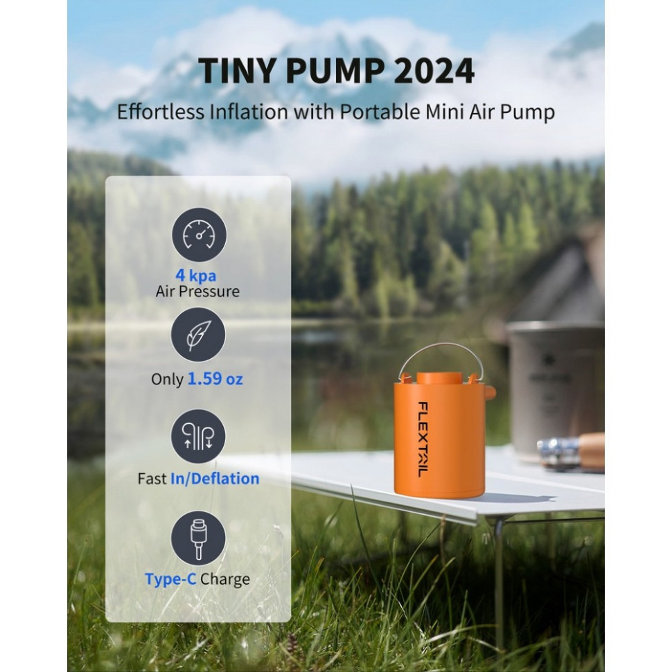 Кемпінговий насос-ліхтар Tiny Pump Flextail 6975755961378
