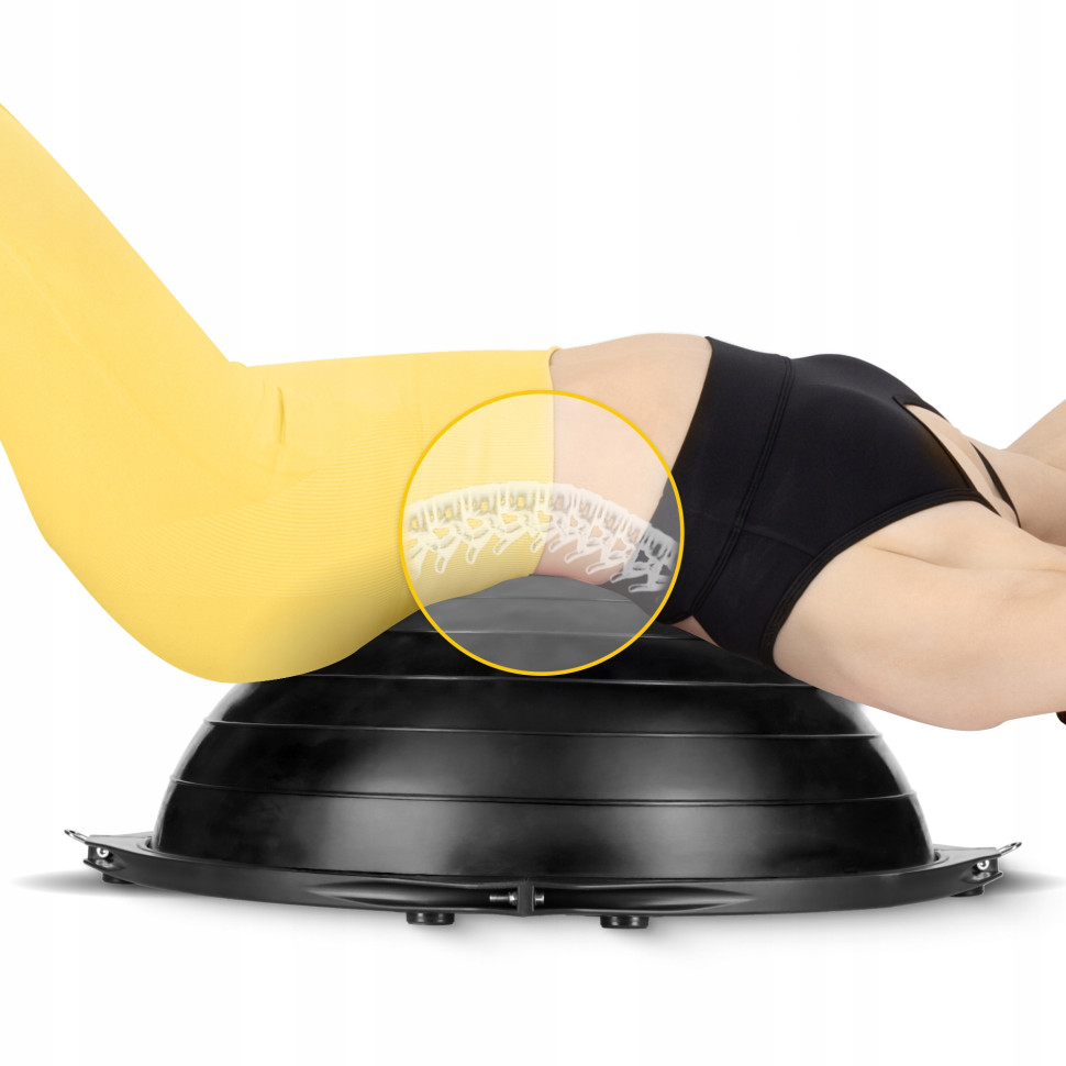 Балансувальна платформа Bosu Ball 4FIZJO P-5905973402446, 60см, чорний