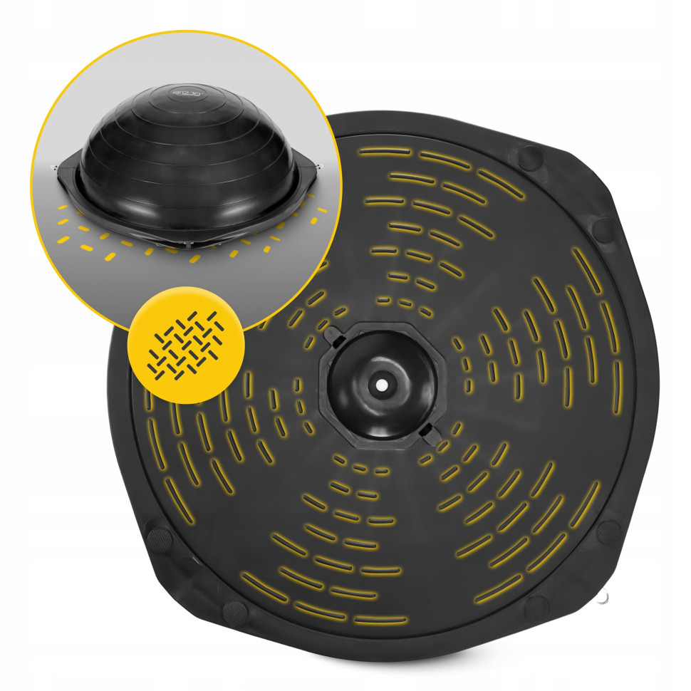 Балансувальна платформа Bosu Ball 4FIZJO P-5905973402446, 60см, чорний