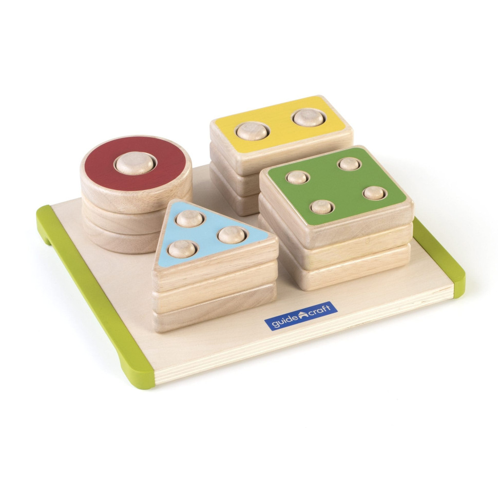 Деревянная логическая пирамидка Manipulatives 