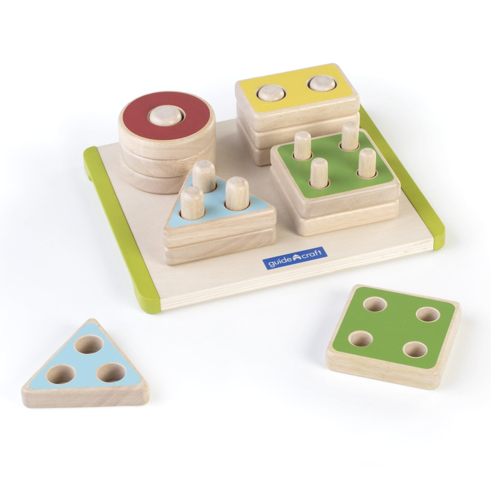 Деревянная логическая пирамидка Manipulatives 