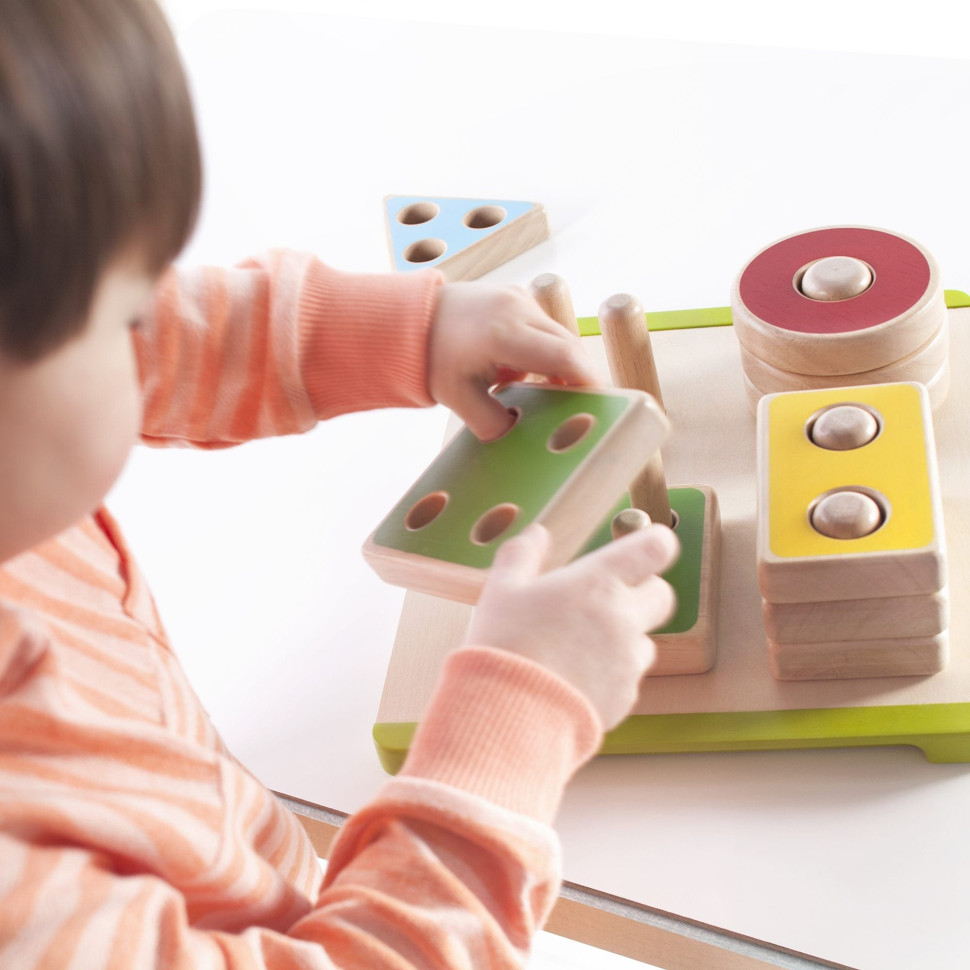 Деревянная логическая пирамидка Manipulatives 