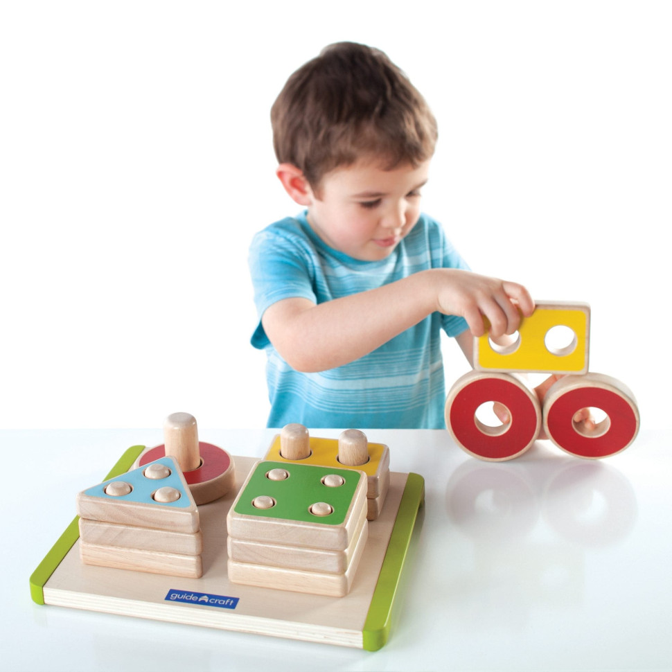 Деревянная логическая пирамидка Manipulatives 