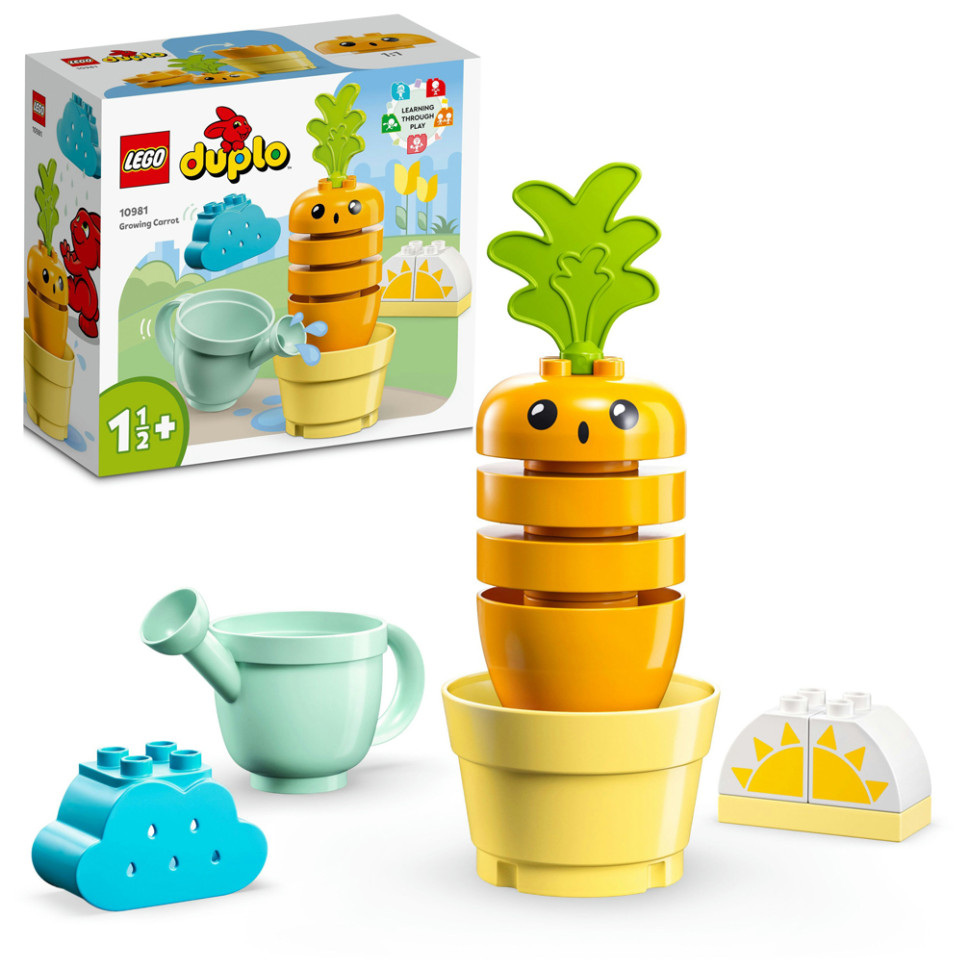 Конструктор LEGO DUPLO My First Морковь на грядке 10981, 11 деталей