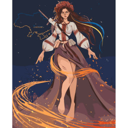 Картина по номерам "Несокрушимая" ©LIEN_ILLUSTRATION Art Craft 10076-AC 40х50 см 