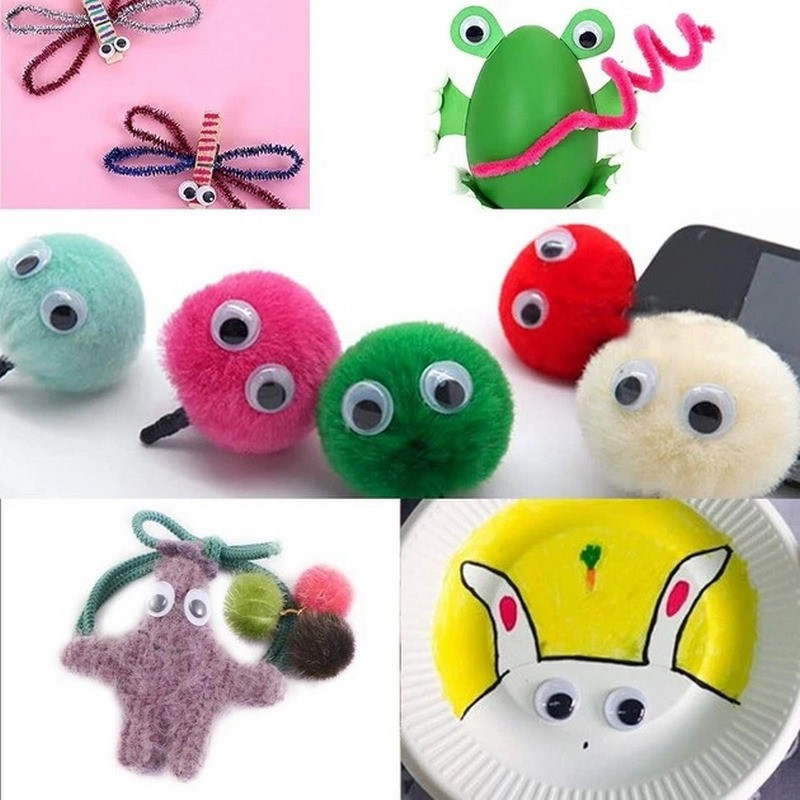 Декоративні оченята для творчості Bambi RESTEQ, різних розмірів