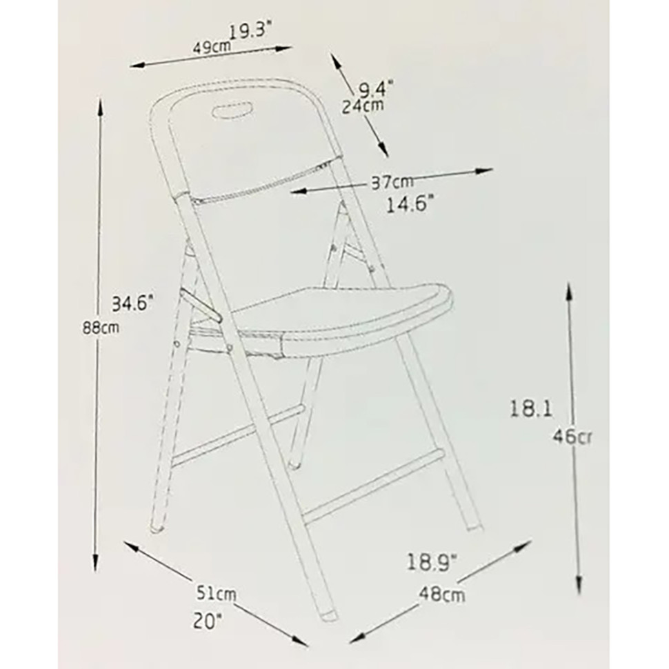 Стул складной TE-1810 Time Eco 4820211100193