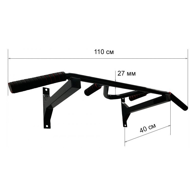 Турнік настінний Newt Wide Pro 2 чорний NE-TR-17B