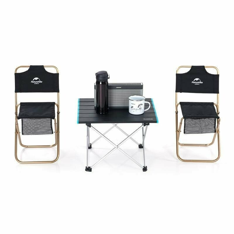 Стол складной для отдыха NH19Z008-Z Naturehike 6927595750773 алюминий, Размер L, черный