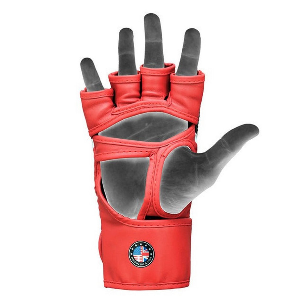 Рукавиці для ММА AURA PLUS T-17 RDX Inc Limited GGR-T17RB-XL+ Red/Black, XL (капа у комплекті)