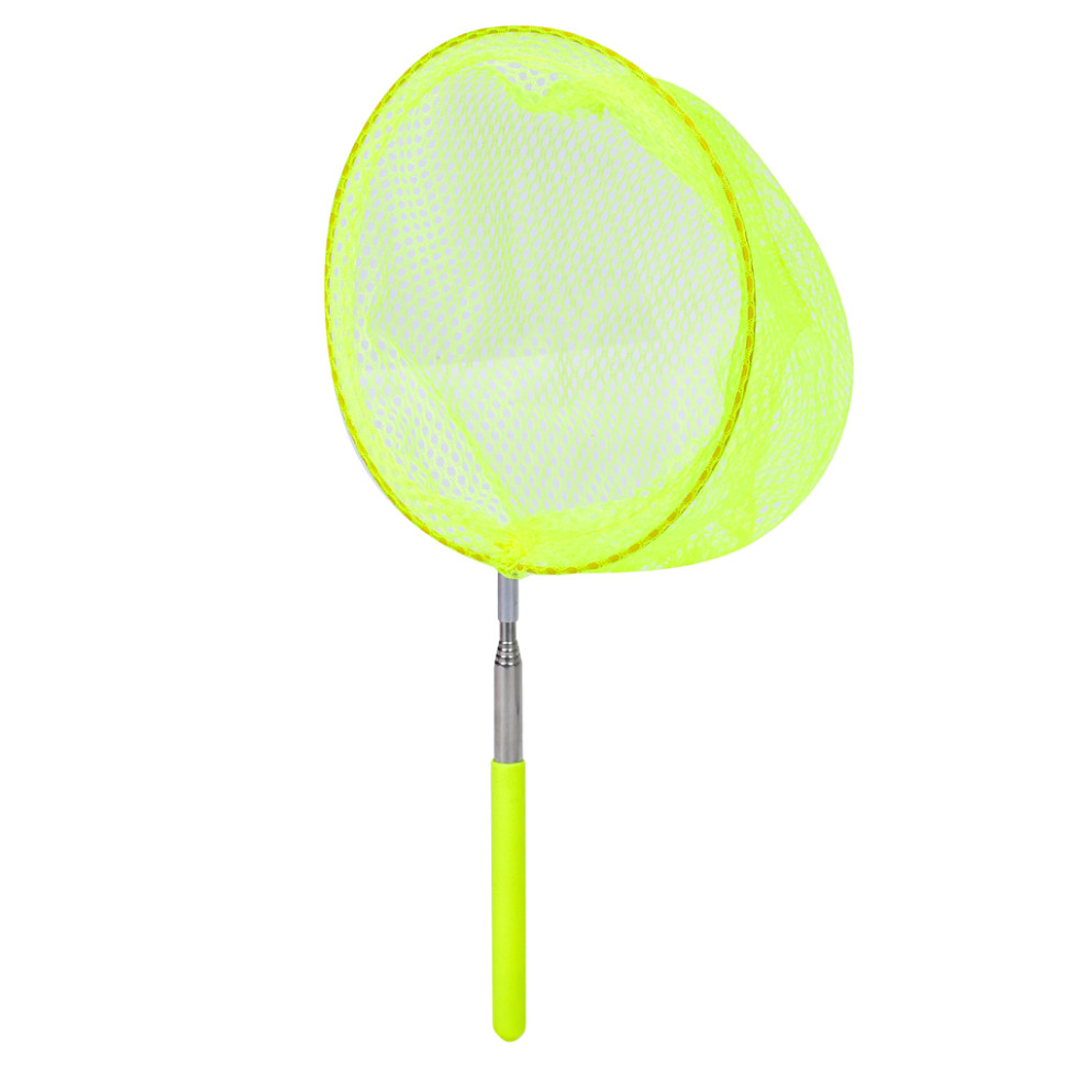 Сачок для метеликів Bambi MS 4387(Yellow) телескопічна ручка 35см/83см, діаметр 19 см